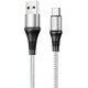 Кабель Hoco X50 Excellent USB to Type-C 2.4A 1m Grey - Фото 1