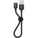 Кабель Hoco X35 Premium USB to Lighning 0.25m Black - Фото 1