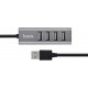 USB HUB HOCO HB1 4USB Line Machine 0.8m Tarnish - Фото 1