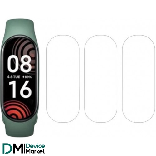 Набір захисних гідрогелевих матових плівок DM для Xiaomi Mi Band 7 (3 шт)