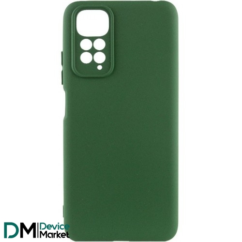 Чехол Silicone Cover Lakshmi Full Camera для Xiaomi Redmi Note 11/Note 11s Dark Green