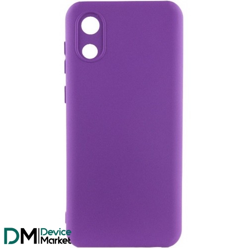 Чохол Silicone Cover Lakshmi Full Camera для Samsung A032 A03 Core Purple