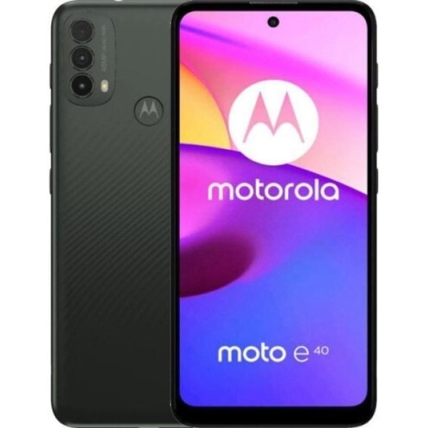 Смартфон Motorola Moto E40 4/64GB Carbon Gray Global UA (PAVK0005UA/PA