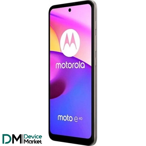 Смартфон Motorola Moto E40 4/64GB Pink Clay Global UA (PAVK0004UA)