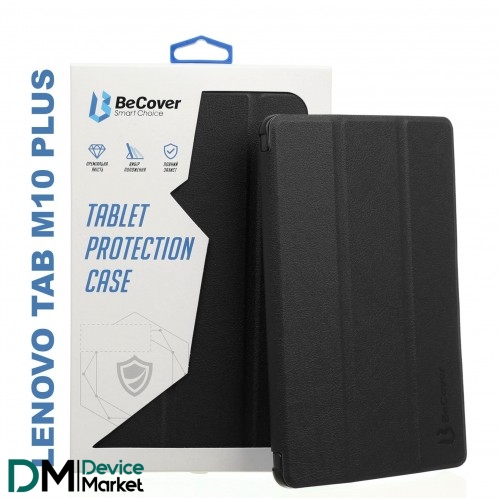 Чехол-книжка Becover Smart для Lenovo Tab M10 Plus TB-X606 Black