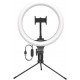 Лампа кольцевая Baseus Live Stream Holder-table Stand (25,4 см) Black (CRZB10-A01) - Фото 1