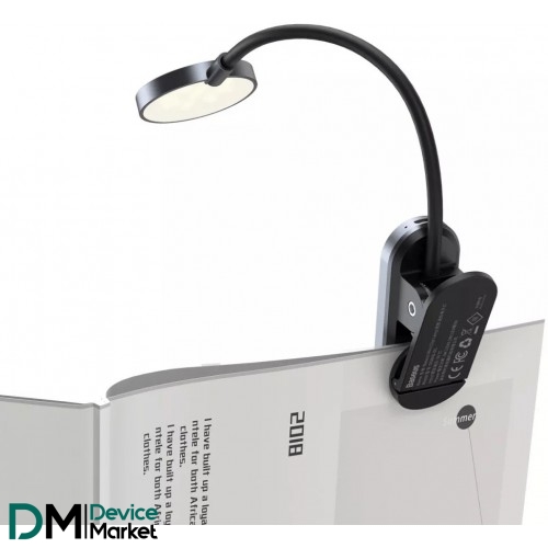 LED лампа для дома Baseus Comfort Reading Mini Clip Dark Gray (DGRAD-0G)