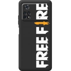 Чохол BoxFace для Xiaomi Poco M4 Pro 4G Free Fire White Logo