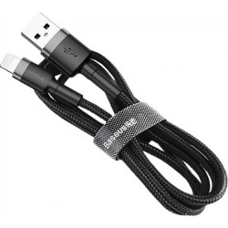 Кабель Baseus Cafule USB to Lightning 1.5A 2m Gray/Black (CALKLF-CG1)