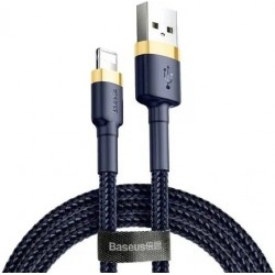 Кабель Baseus Cafule USB to Lightning 1.5A 2m Dark Blue/Gold