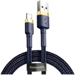 Кабель Baseus Cafule USB to Lightning 2.4A 1m Gold/Blue