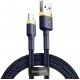 Кабель Baseus Cafule USB to Lightning 2.4A 1m Gold/Blue - Фото 1