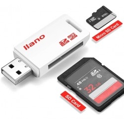 Кардрідер IIano USB 2.0 SD/MicroSD TF 2 in 1 White