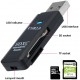 Кардрідер USB 2.0 to SD MicroSD TF Card Smart Memory Black - Фото 2