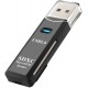 Кардридер USB 2.0 to SD MicroSD TF Card Smart Memory Black - Фото 1