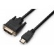 Кабель ProLogix (PR-HDMI-DVI-P-01-30-05m) Premium HDMI-DVI M/M Single Link, 18+1, V1.3, 0.5м
