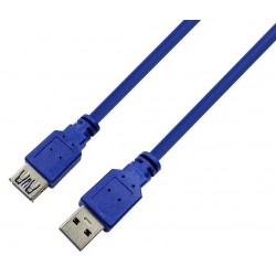USB подовжувач ProLogix USB 3.0 AM/AF, 3м, синій (PR-USB-P-11-30-3m)