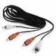 Аудіо-кабель Cablexpert 2xRCA(M)-2xRCA(M), 3m Black (CCA-2R2R-10) - Фото 1