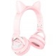 Bluetooth-гарнитура Borofone BO15 Cat Ear Girl Pink