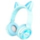 Bluetooth-гарнитура Borofone BO15 Cat Ear Baby Blue - Фото 2