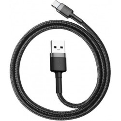 Кабель Baseus Cafule USB to Type-C 2A 2m Black/Grey (CATKLF-CG1)