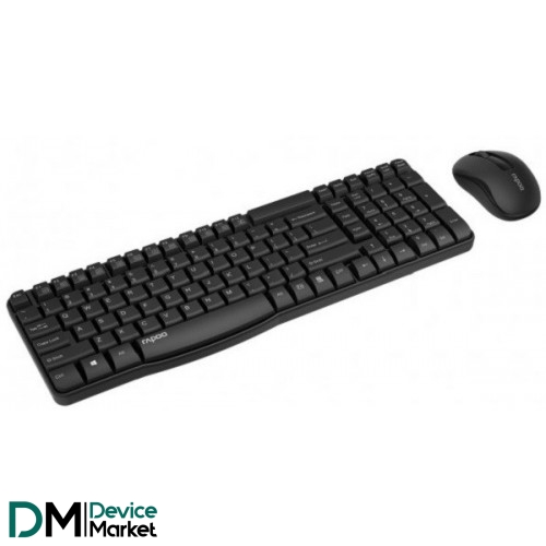 Комплект (клавиатура, мышка) Rapoo X1800S Combo Wireless Black