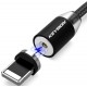 Кабель Keysion LED USB to Lightning magnetic 1m Black