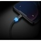 Кабель Keysion LED USB to Lightning magnetic 1m Black - Фото 3