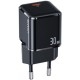 Сетевое зарядное устройство Usams T45 Super Si Mini USB-C PD&QC3.0 30W 3A Black (US-CC148) - Фото 1