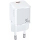 Мережевий зарядний пристрій Usams T45 Super Si Mini USB-C PD&QC3.0 30W 3A White (US-CC148)
