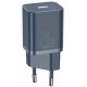 Мережевий зарядний пристрій Baseus Super Silicone PD Charger 20W Type-C + cable Lightning Blue (TZCCSUP-B03) - Фото 2