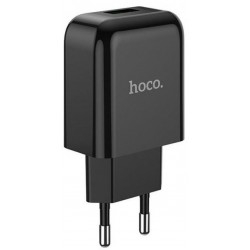 Мережевий зарядний пристрій Hoco N2 Vigour single port charger EU Black