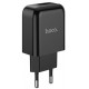 Мережевий зарядний пристрій Hoco N2 Vigour single port charger EU Black - Фото 1