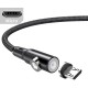 Кабель Essager 2 in 1 USB to Micro magnetic 2.4A 1m Black - Фото 3