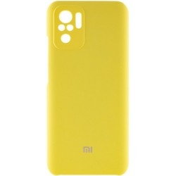 Silicone Cover Full Camera для Xiaomi Redmi Note 10/10s/Poco M5s Bring Yellow