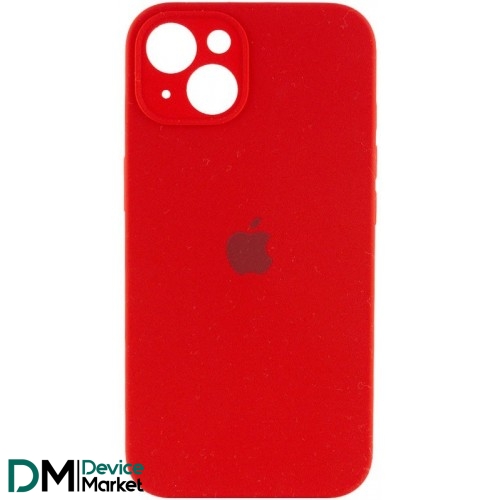 Silicone Case Full Camera для iPhone 14 Red
