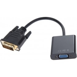 Перехідник Atcom DVI-D(M)-VGA(F), Dual Link 0.1м (9214)