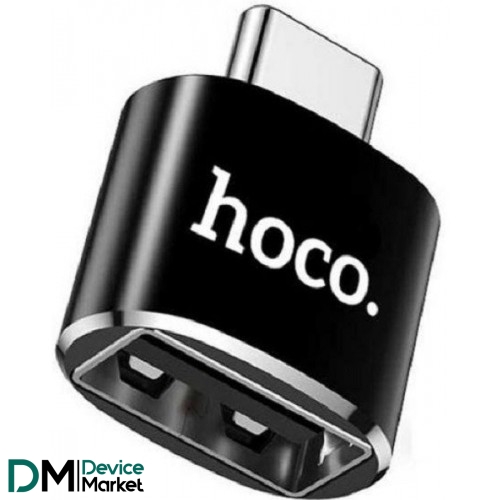 Адаптер Hoco UA5 Type-C to USB Black