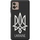Чехол Boxface для Motorola G32 Трезубец монограмма Ukraine