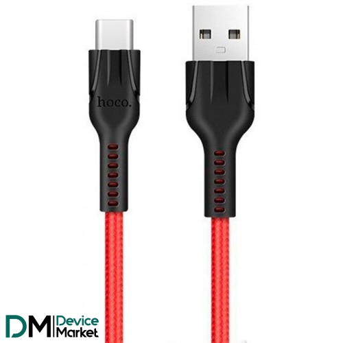 Кабель Hoco U31 Benay USB to Type-C 2.4A 1m Red