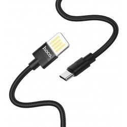 Кабель Hoco U55 Outstanding USB to Type-C 2-Sided 2.4A 1.2m Black