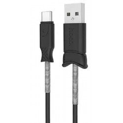 Кабель Hoco X24 Pisces USB to Type-C 1m Black