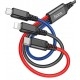 Кабель Hoco X76 3-in-1 Super USB to Lightning+Micro+Type-C 2A 1m Black - Фото 2