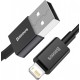 Кабель Baseus Superior USB to Lightning 2.4A 1m Black (CALYS-A01) - Фото 1