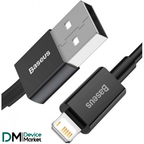 Кабель Baseus Superior USB to Lightning 2.4A 1m Black (CALYS-A01)