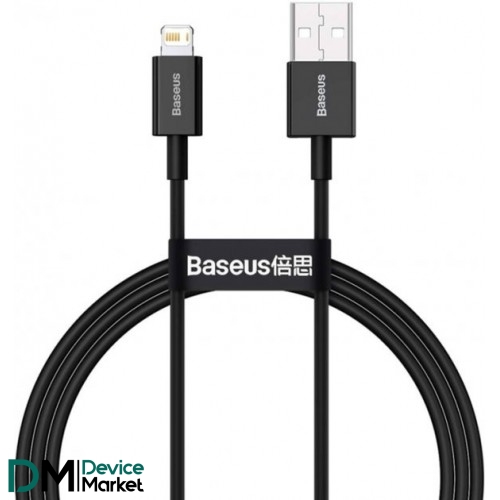Кабель Baseus Superior USB to Lightning 2.4A 1m Black (CALYS-A01)