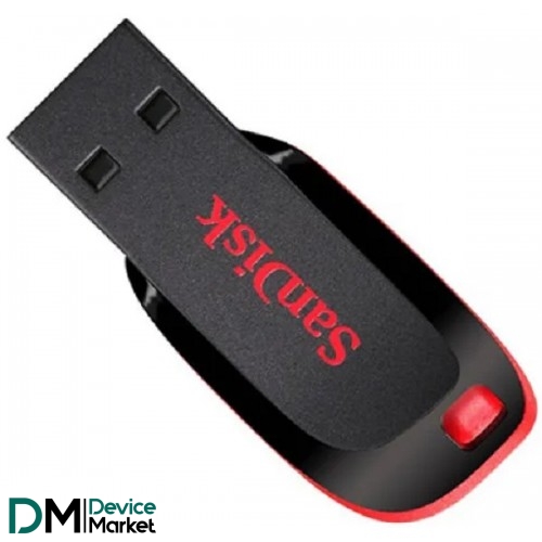Флеш память SanDisk Cruzer Blade 32GB USB 2.0 Black/Red (SDCZ50-032G-B35)
