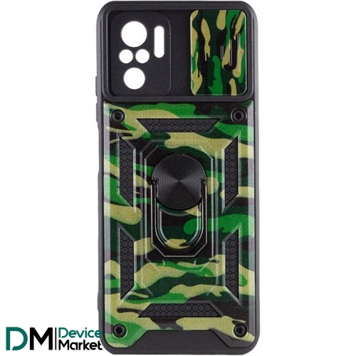 Чохол Camshield Serge Ring Camo для Xiaomi Redmi Note 10/10s/Poco M5s Army Green