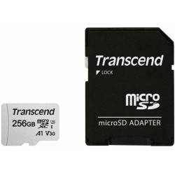 Карта памяти Transcend microSDXC 300S 256GB UHS-I U3 + SD-adapter (TS256GUSD300S-A)