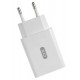 Мережевий зарядний пристрій XO L36 Single USB QC3.0 18W 3A + cable Micro White - Фото 1